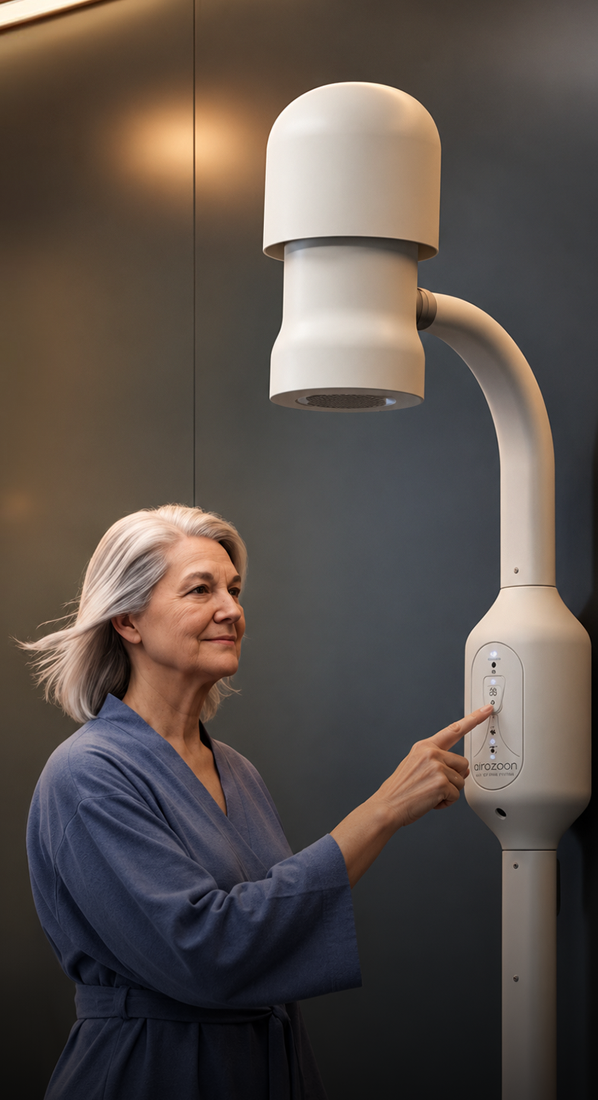 Airozoom full body dryer for hospitals and healthcare facilities