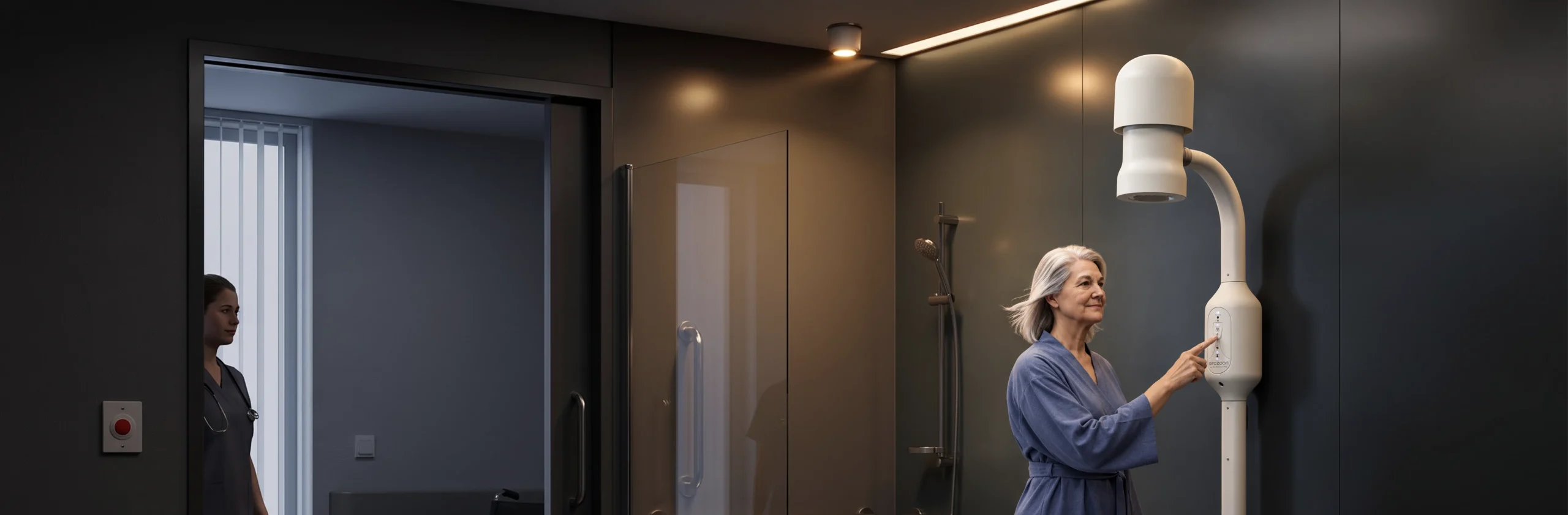 Airozoom full body dryer for hospitals and healthcare facilities