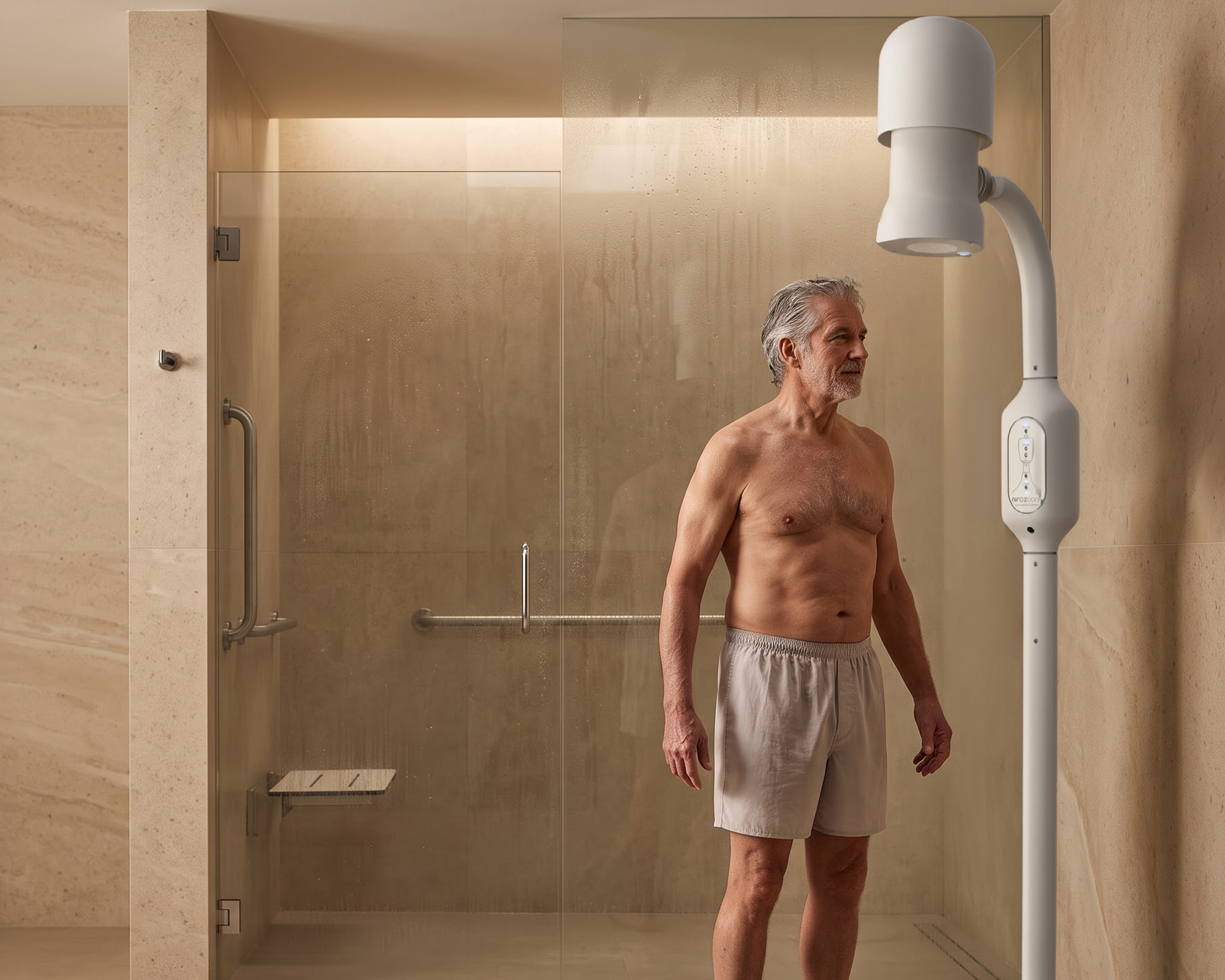 Airozoom full body dryer for seniors